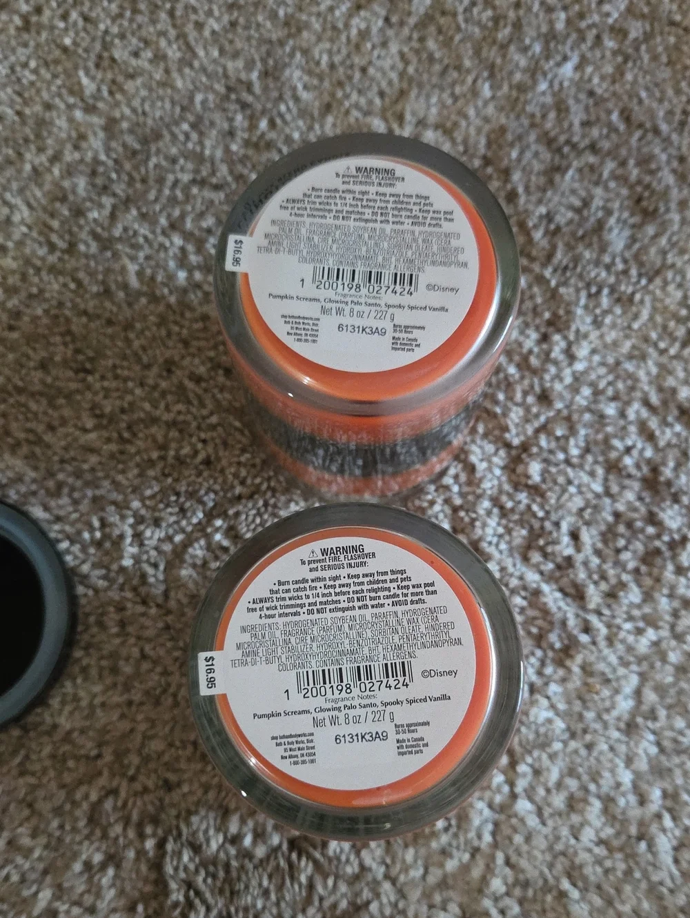 2pc JACK SKELLINGTON Candle Bath & Body Works + Nightmare Before Christmas